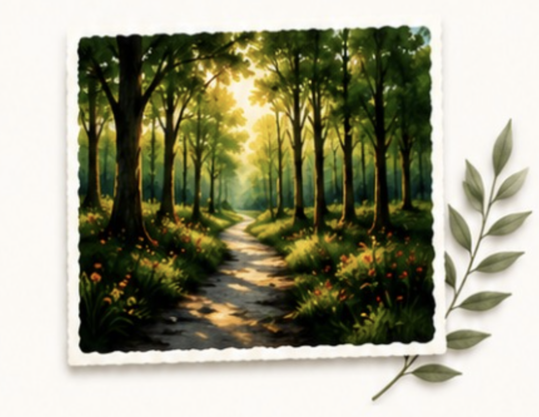 Monthly nature art print